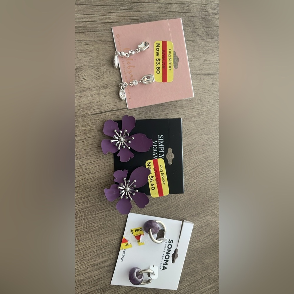 Earring Lot from Kohls different brands